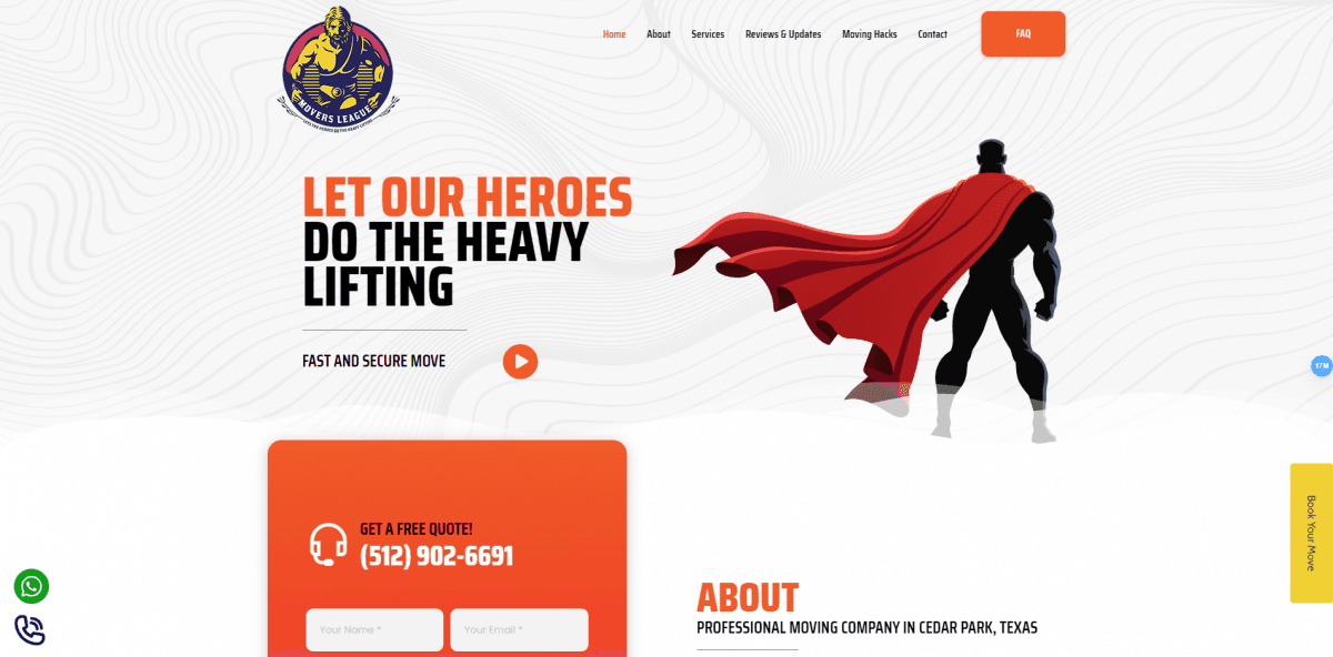 Movers League — Websites