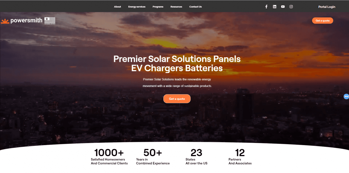 Powersmith Solar — Websites
