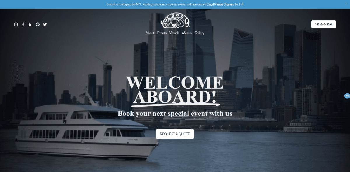 Cloud 9 Charters — Websites