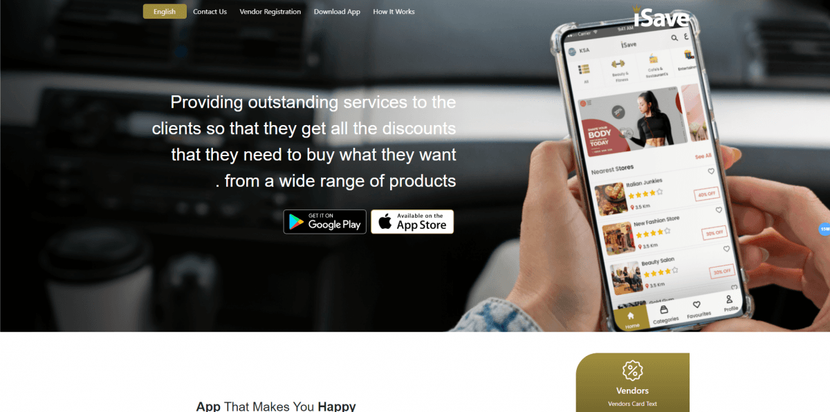 App iSave — Websites