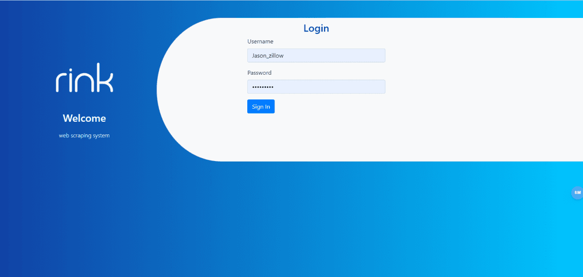 Rink Data App — Software